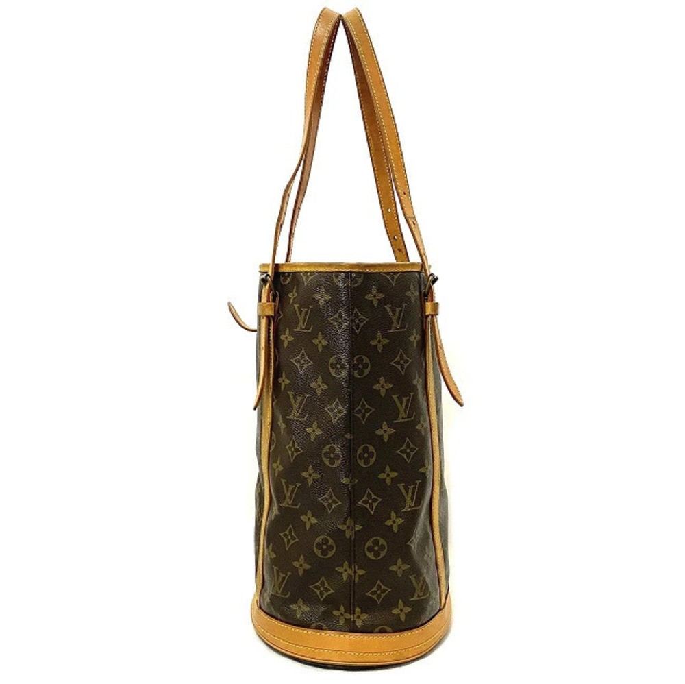 Louis Vuitton Brown Pattern Bag Beige Bucket All Handbag LV Tote over